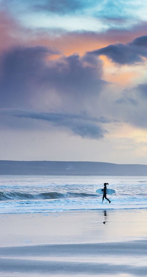 SUNSET SURFING 2. by Andrew Lever