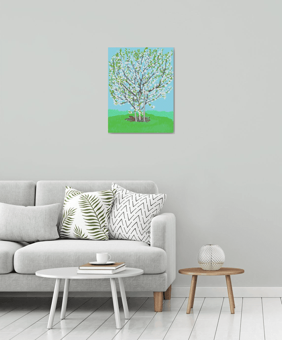 "Cherry tree in spring"