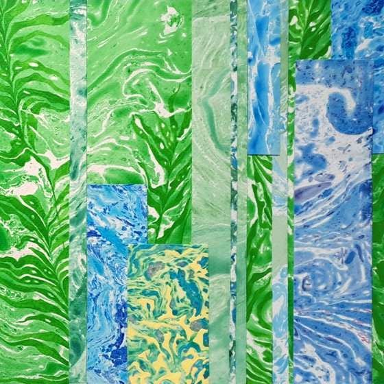 Set of 2 «Tropical Waterfall»