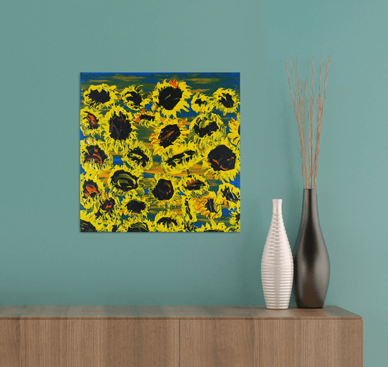 Blooming sunflowers 5