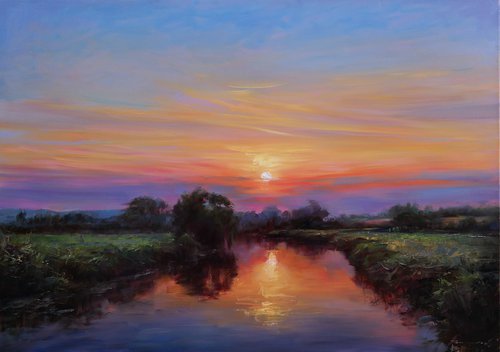 "Evening Meadow" by Gennady Vylusk