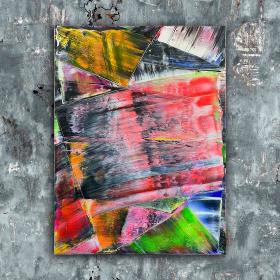 "In Your Face" - Original PMS Large Abstract Acrylic Painting On Canvas - 30" x 40"