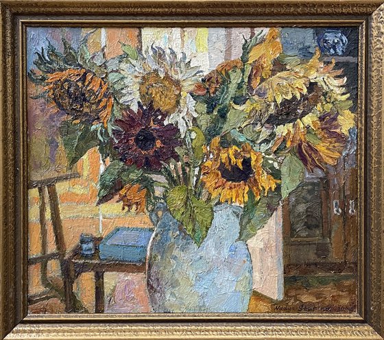 Sunflowers in the studio