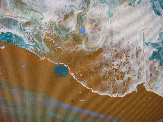 Seascape “Blue Turquoise Sea”  LARGE Painting