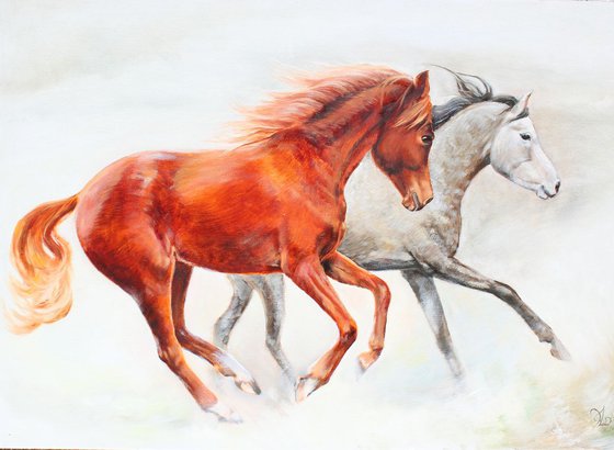 Galloping horse