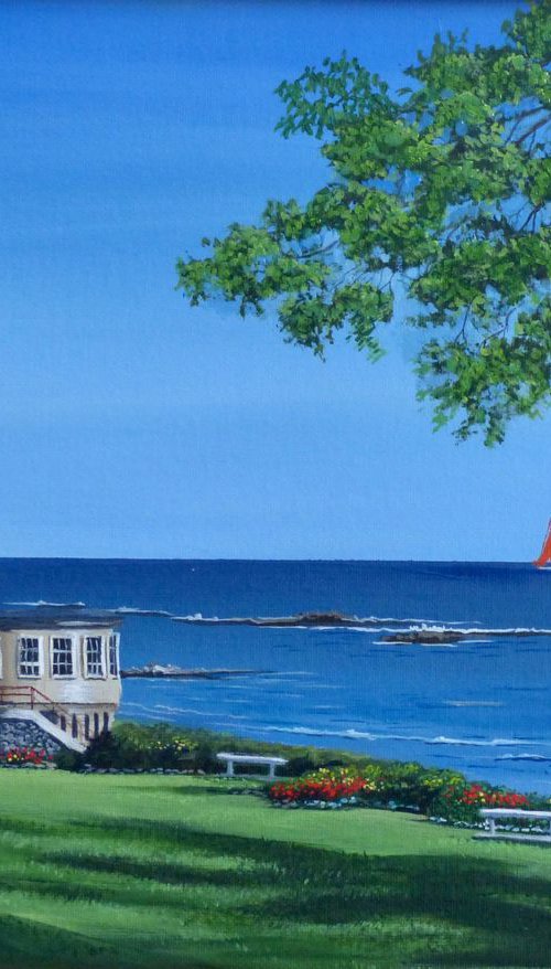 Summer in New England Coast by Gilbert Lessard