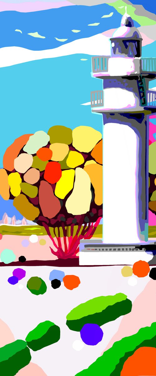 The White Garlic Lighthouse by Alejos