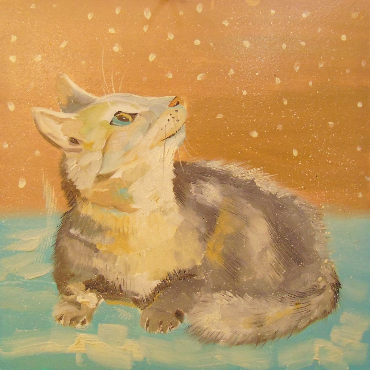 Cat By Family, 12 X 12, Artwork For Sale On Artfinder