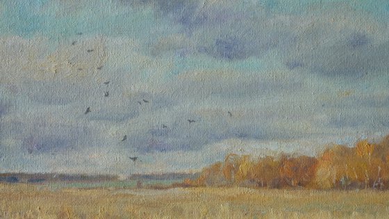 Flown Away - autumn landscape painting