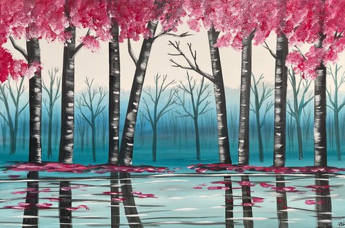 Blossom Tree Reflections by Aisha Haider