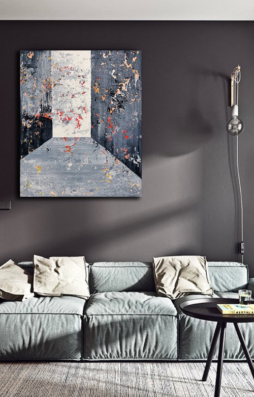 120x100cm. / Abstract painting / Abstract 21102 by Alex Senchenko