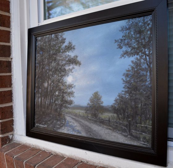 Night Road  - Moonlight - oil 16X20 canvas (SOLD)