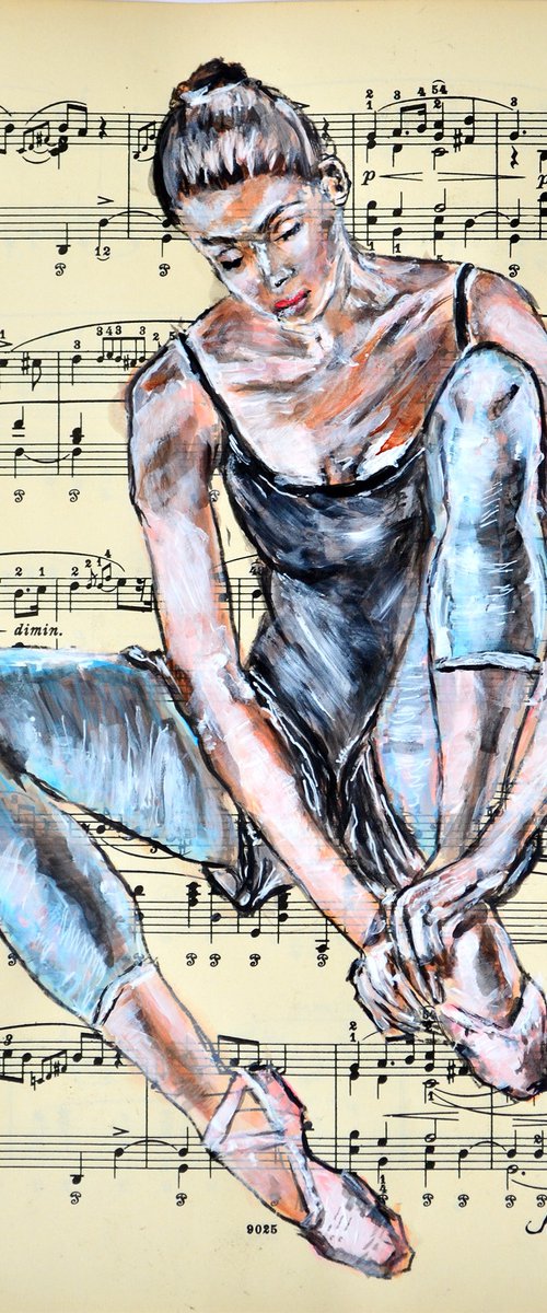 Ballerina XXVI - Music Page by Misty Lady - M. Nierobisz