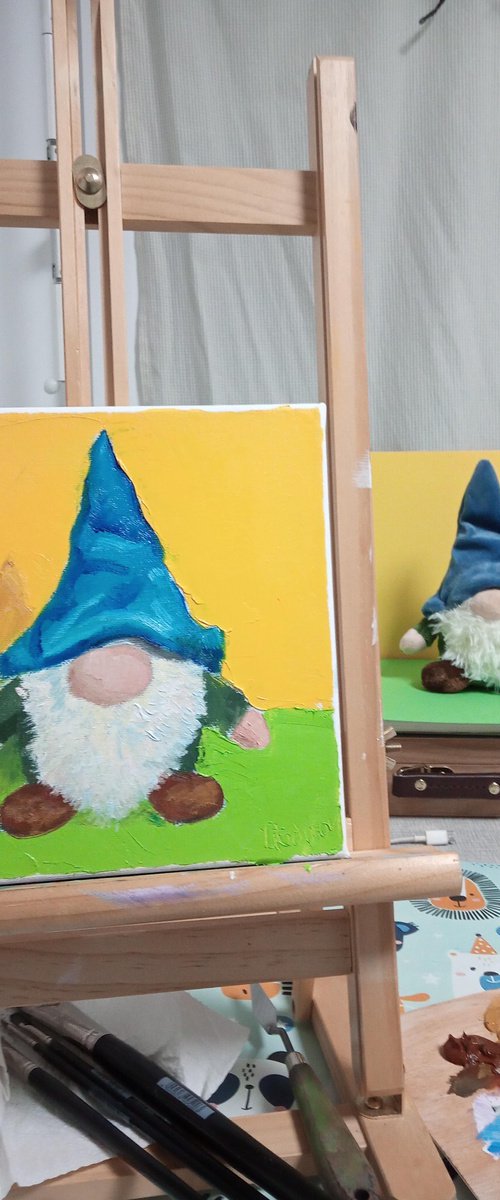 Stuffed toy gnome by Dmitry Fedorov