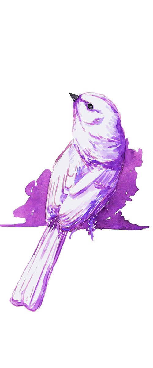 Pink bird by Karina Danylchuk