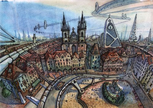 Prague Future by Denis Godyna