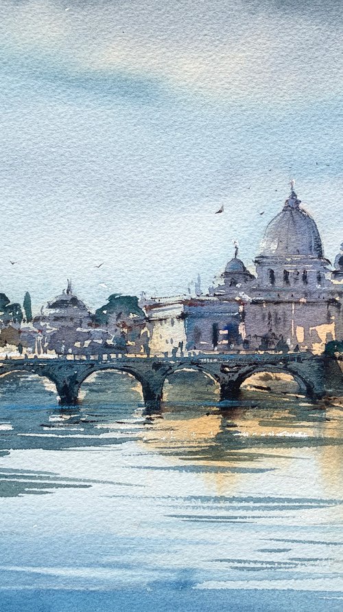 Rome, Bridge by Eugenia Gorbacheva