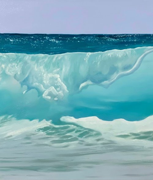Bliss. Turquoise Wave by Alla Kallass