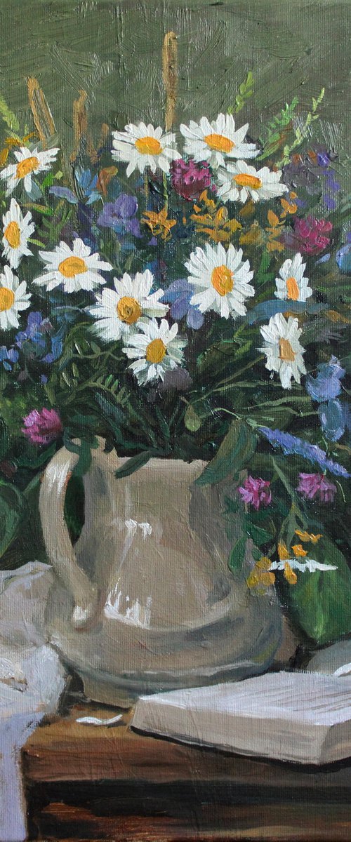 Wildflowers. 40x40 cm. by Linar Ganeev