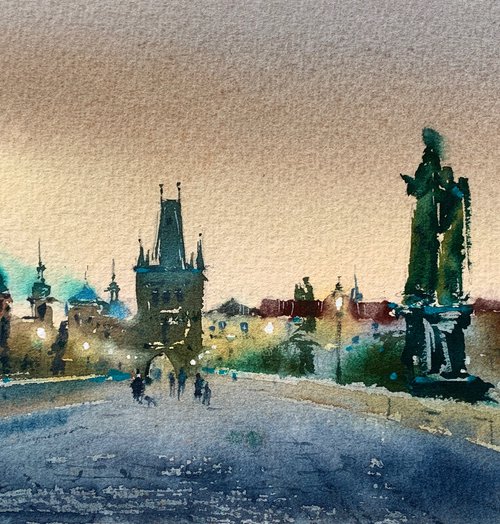 The Charles Bridge #2, Prague by Eugenia Gorbacheva