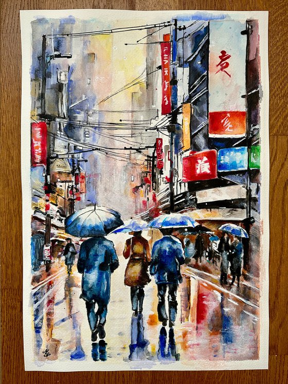 Tokyo in the Rain