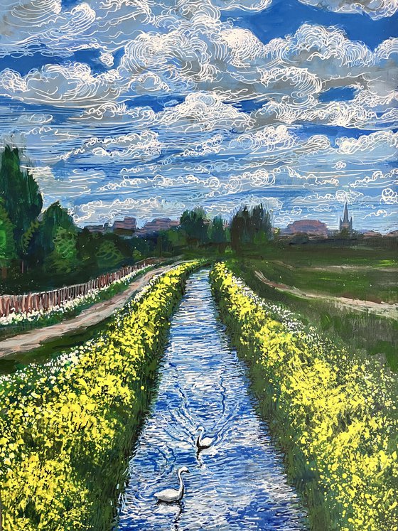 View from Alvingham bridge