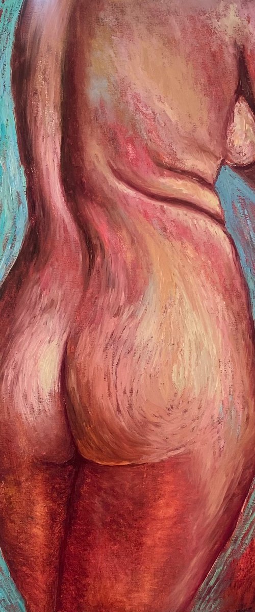 Nude Woman Painting, Modern Art by Dasha Pogodina