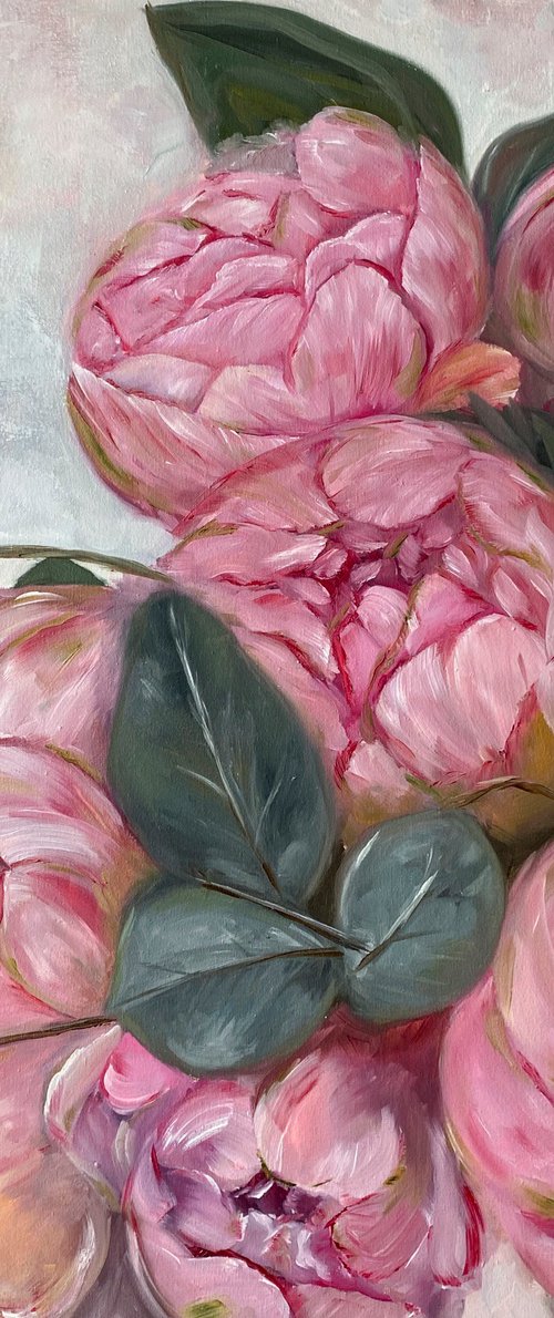 Peony Bouquet by Anna Lyashenko