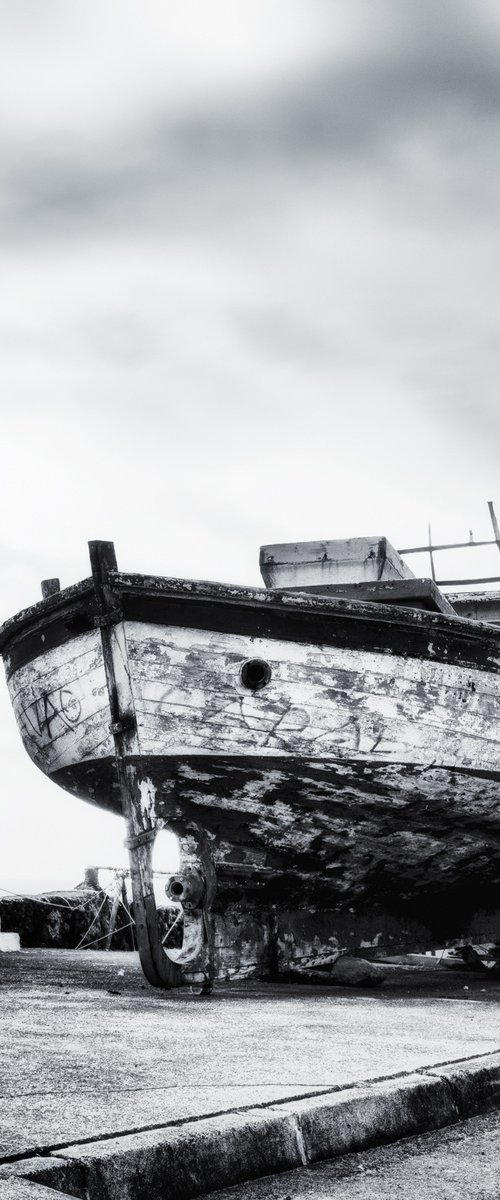 Old fishing boat by Karim Carella