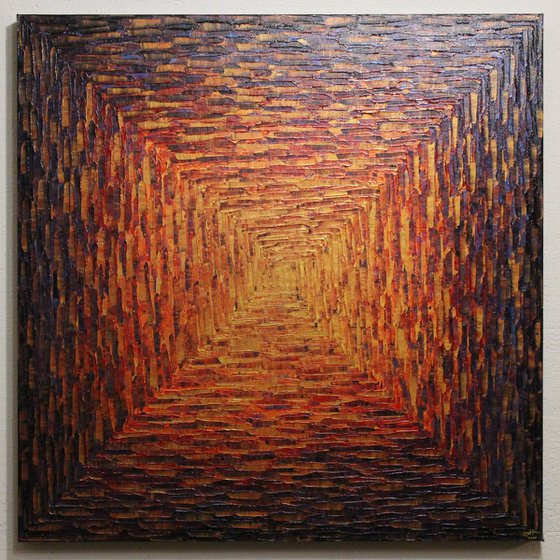 Large brasillant square gradient