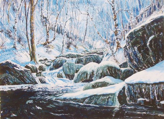 Padley Gorge Winter Sun