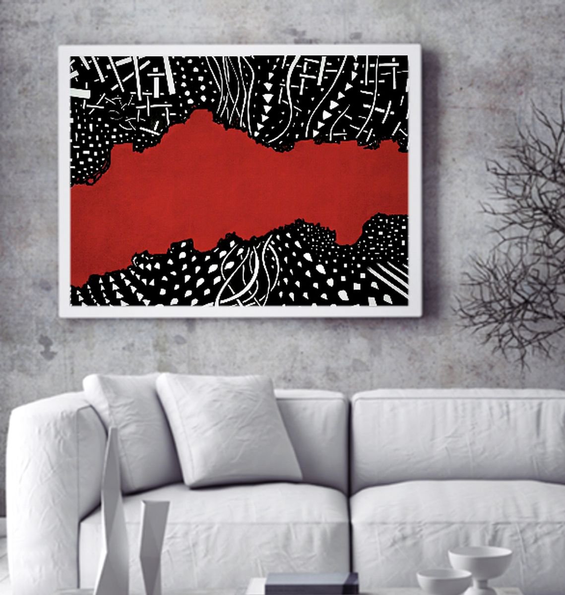 Abstract Painting By Riccardo Ticco Capparella, 32 X 25", Thisistheplanetofsound#9, Original Artwork