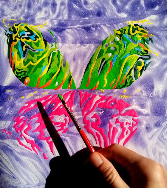 Set of 2 «Violet Dawn»