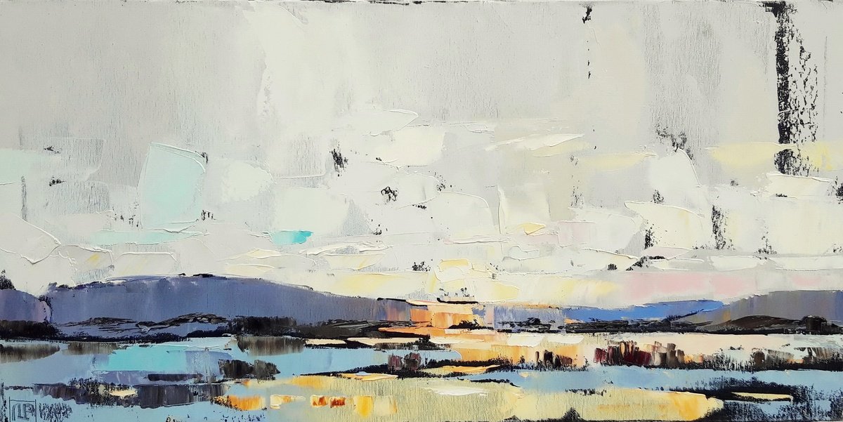Morning Lake By Lesya Ros, 31 X 16, Artwork For Sale On Artfinder