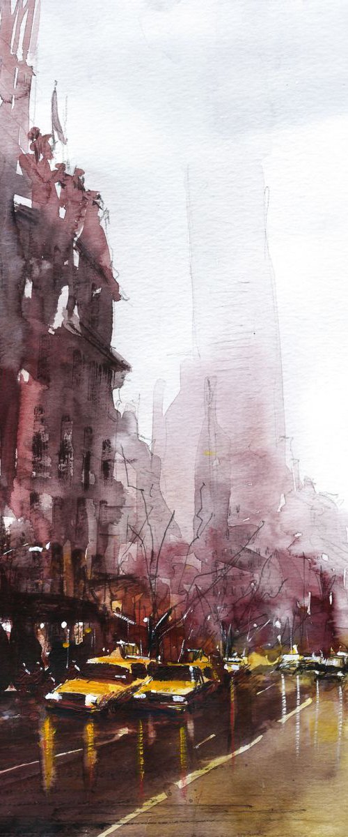 New York - Taxis II by Nicolas Jolly