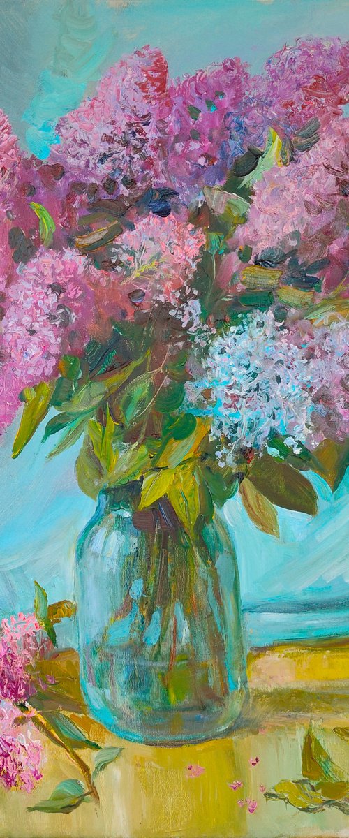 Lilac still life by Viktor Mishurovskiy