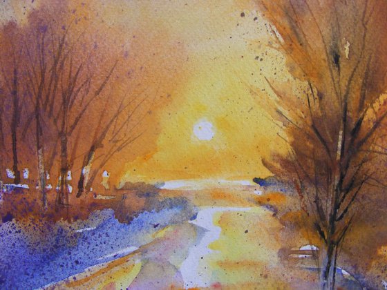 "Winter Sunset"