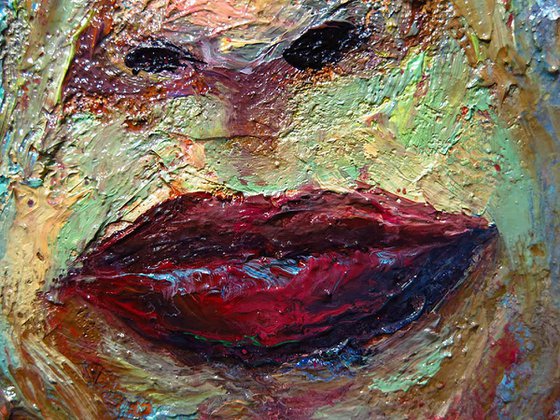 Original Oil Painting Abstract Expressionism Art deco Impressionism Portrait