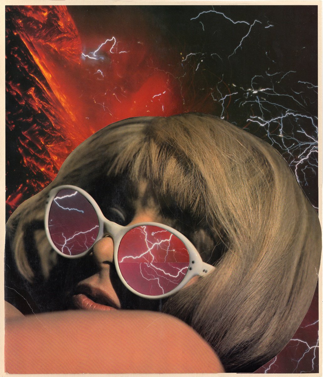 Surrealistic Portrait Collage By Jon Garbet, 12 X 15, She