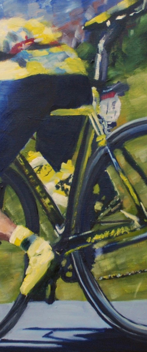 Top Tube Tinkoff - Tour de France by Kathryn Sassall