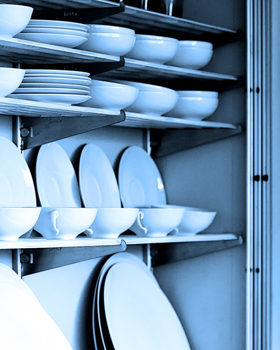 Impressionistic Cityscapes Photograph By William Dey, 18 X 22", The Cupboard Was Blue, Original Artwork