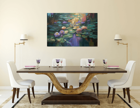 Giverny's Purple Evening