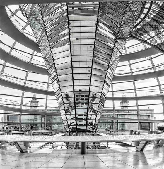 Inside the Reichstag, Berlin - A3 Limited Edition Print