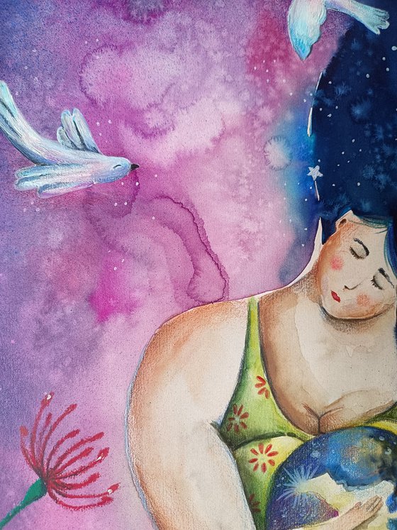 She Holds the World