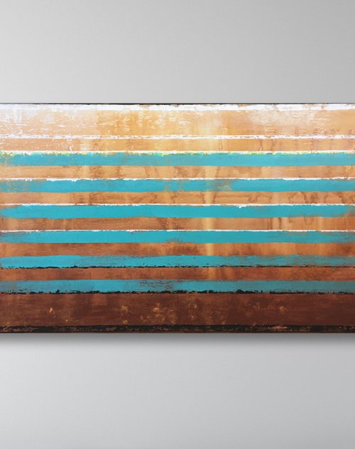 Stripes. 45 X 24 in. by CM