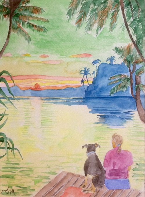 'Sunset in Fiji' by Mark Murphy