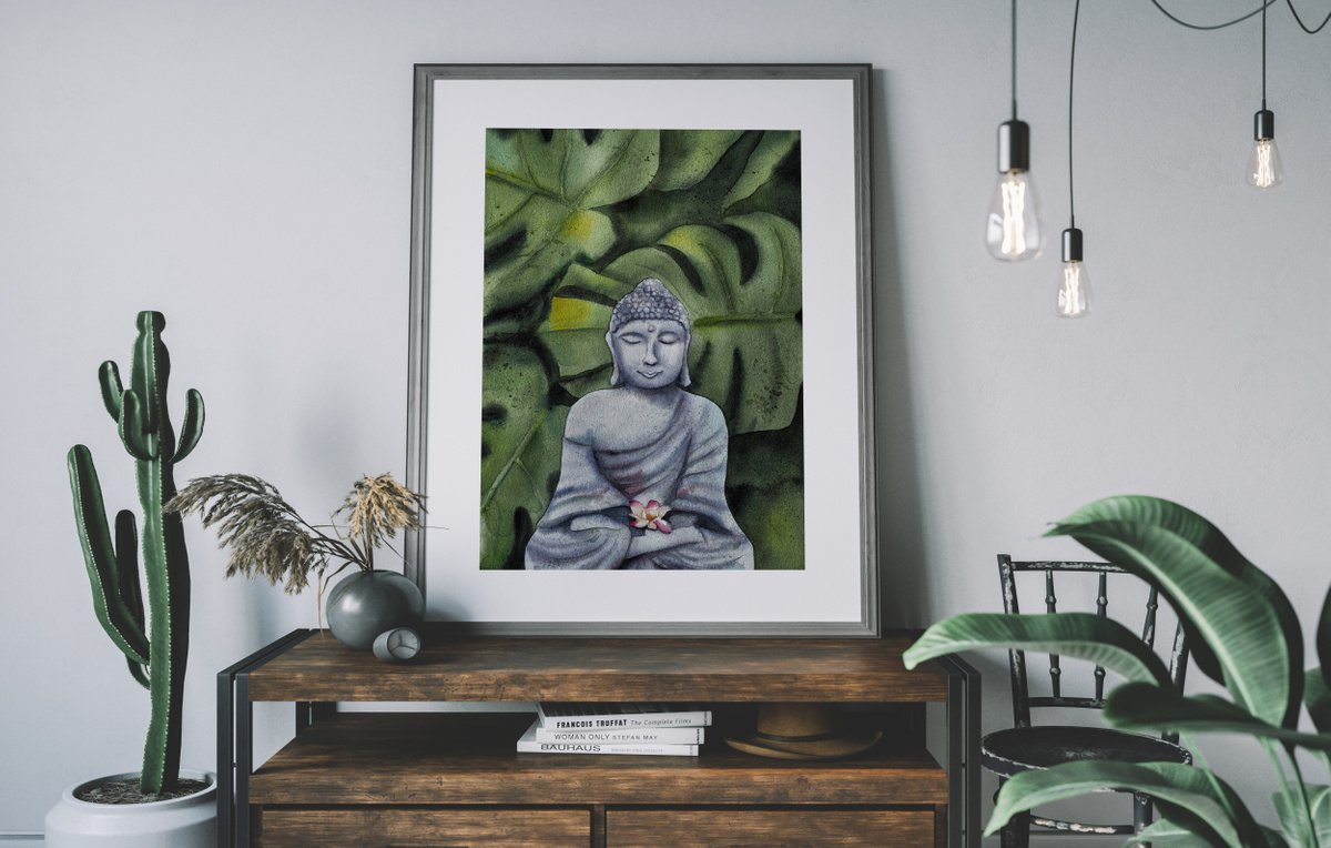 Impressionistic Cityscapes Watercolour By Delnara El, 11 X 15, Jungle Buddha, Original Artwork