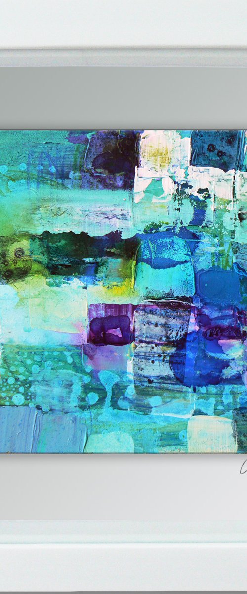 Framed ready to hang original abstract  - Industry #2 by Carolynne Coulson
