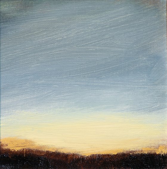 Dawn on  landscape - Miniature Ready to frame