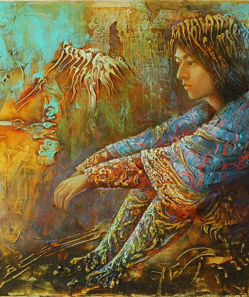 ОТДЫХАЮЩИЙ АНГЕЛ .Анна Добродий by Alexandr Dobrodiy